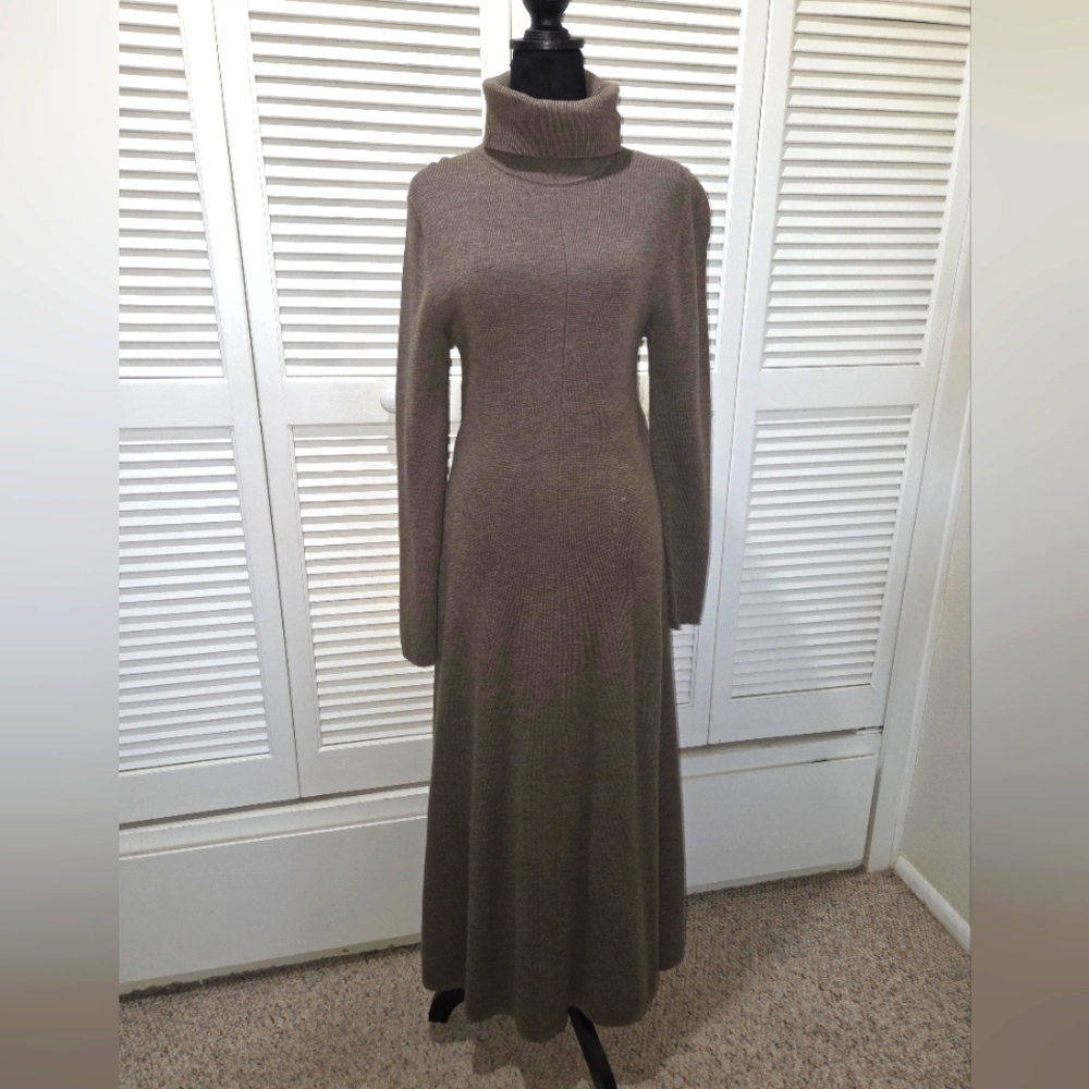 Banana Republic Long Sleeve Brown Dress